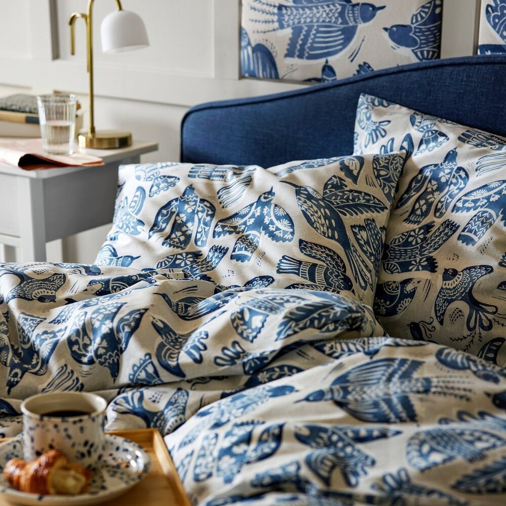 New IKEA Bittersota Duvet cover set  Birds size King